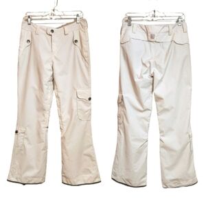 Millennium Three White Insulated Ski Snowboard Cargo Pants Medium